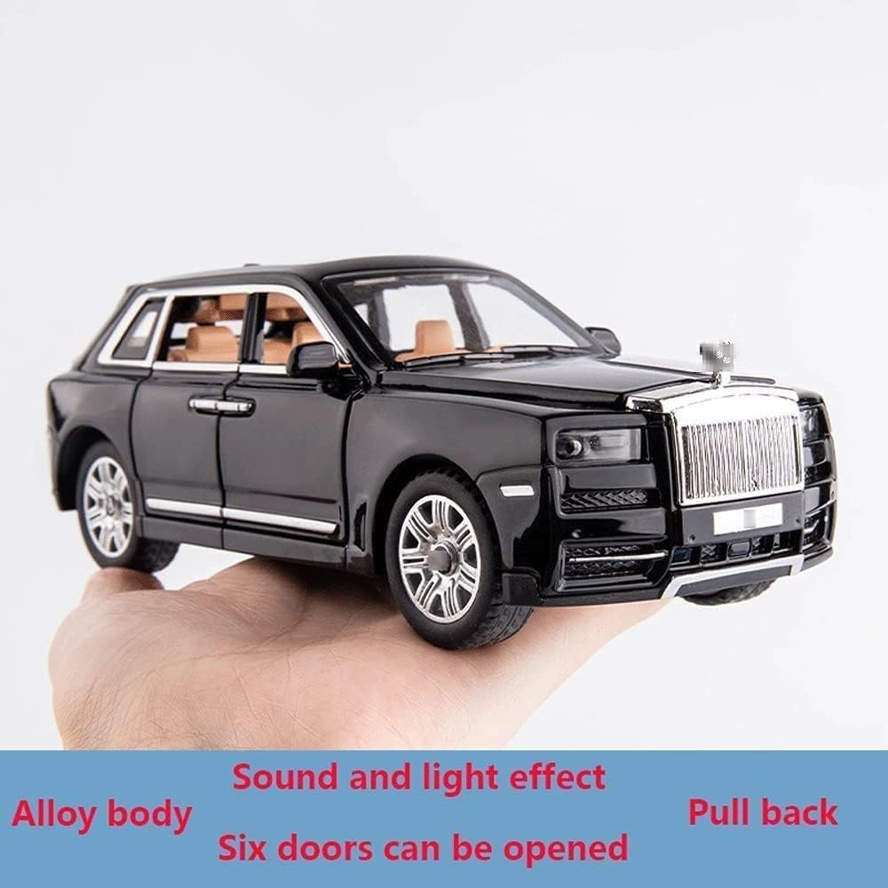 GenzToy™ Rolls-Royce Cullinan 1:32 Die-Cast Metal Model Car with Lights, Sound & Pull Back Action