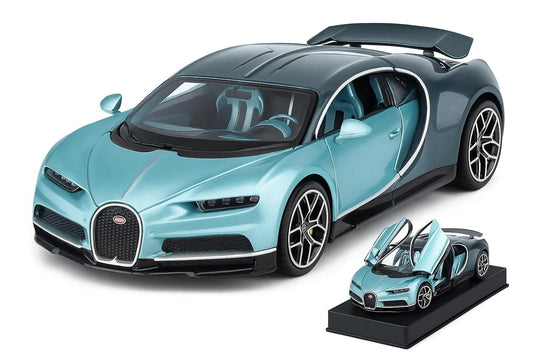 GenzToy™ Bugatti Tourbillon V16 1:32 Die-Cast Metal Model Car with Lights, Sound & Pull Back Action