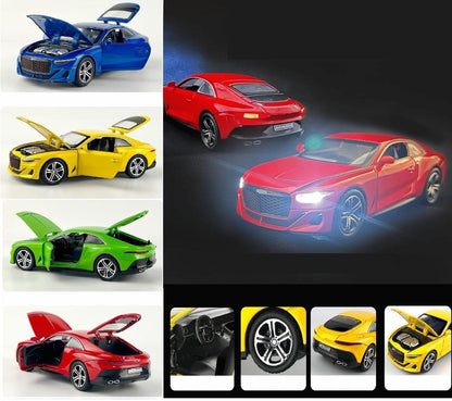 GenzToy™ Bentley Continental Mulliner 1:32 Die-Cast Metal Model Car with Lights, Sound & Pull Back Action